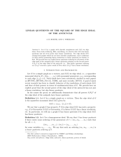 LINEAR QUOTIENTS OF THE SQUARE OF THE