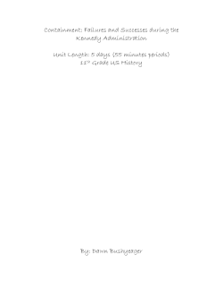 Containment: Failures and Successes during the Kennedy