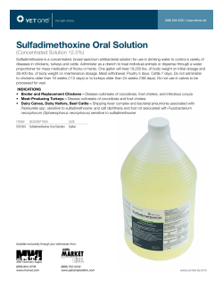 Sulfadimethoxine Oral Solution