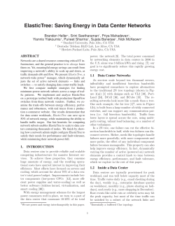 ElasticTree: Saving Energy in Data Center Networks