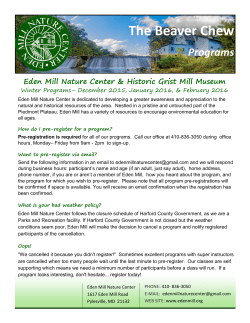 The Beaver Chew - Eden Mill Nature Center