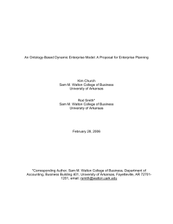 An Ontology-Based Dynamic Enterprise Model: A