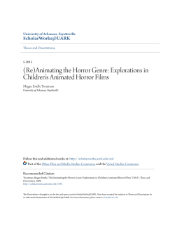 (Re)Animating the Horror Genre: Explorations in Children`s