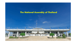 The National Assembly of Thailand