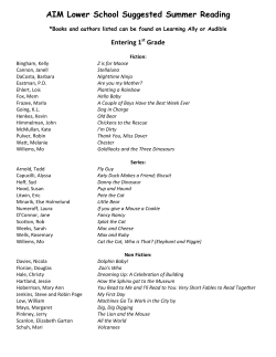 Lower School Summer Reading List
