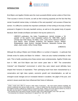 1 SHORT DESCRIPTIVE TITLE (provisional)