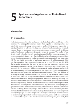 5Synthesis and Application of Rosin-Based