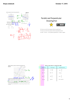 Parallel vs Perpendicular Lines
