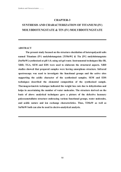 chapter-3 synthesis and characterization of titanium (iv)