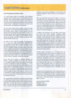 Fast Track Evictions Could Be a Sham. It is well known