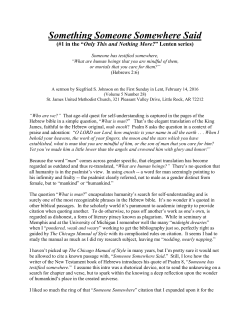 Something Someone Somewhere Said