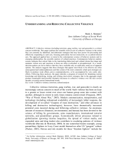 Mark A. Mattaini1 Jane Addams College of Social Work