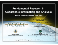 SPATIAL LANGUAGE AND GEOGRAPHIC INFORMATION