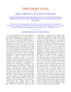 the strait gate - Chapel Library!