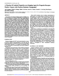 A Fluorine-18 Labeled Progestin as an Imaging