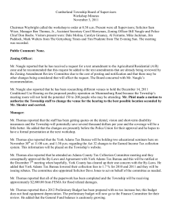 Cumberland Township Board of Supervisors