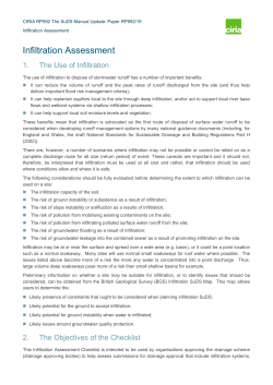Infiltration Assessment