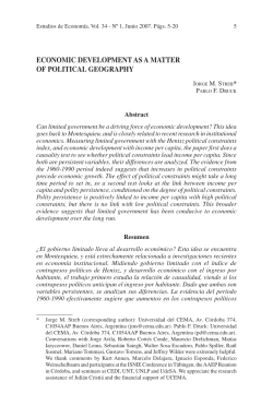 economic development as a matter of political geography