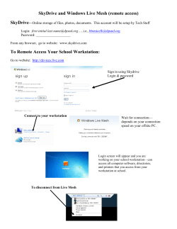 SkyDrive and Windows Live (remote access)