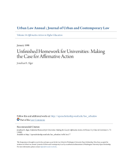 Making the Case for Affirmative Action