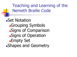 Set Notation, Shapes, and Geometry