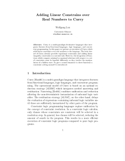 Adding Linear Constrains over Real Numbers to