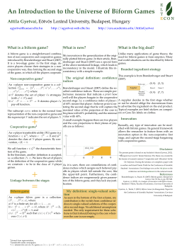 An Introduction to the Universe of Biform Games