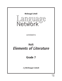 Elements of Literature