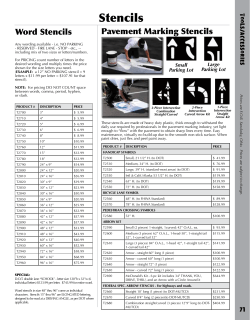 Stencils - SealMaster.net