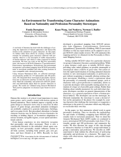 An Environment for Transforming Game Character Animations