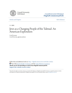 Jews as a Changing People of the Talmud
