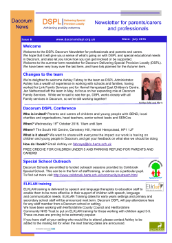 Newsletter Summer 2016