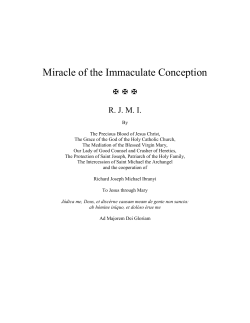 Miracle of the Immaculate Conception