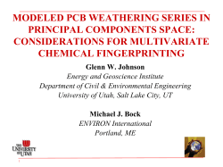 Modeled PCB Weathering Series in Principal Components Space