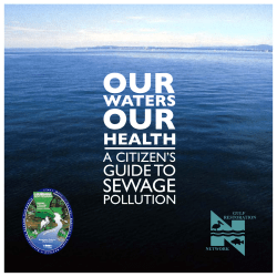 Our Waters, Our Health, A Citizen`s Guide to Sewage Pollution