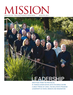 jesuits of the california province winter 2011