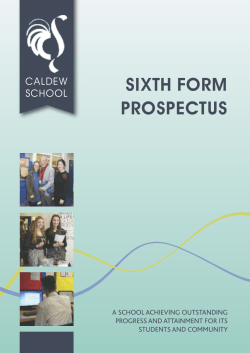 sixth form prospectus