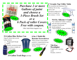 Purchase 2 or more Gallons of paint and choose a 3Piece