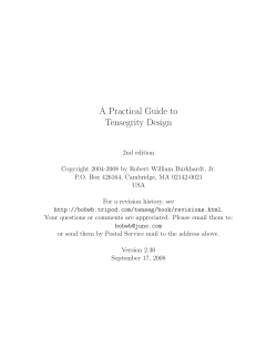 A Practical Guide to Tensegrity Design