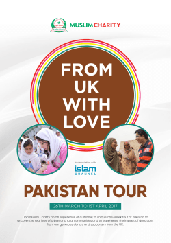 pakistan tour - Muslim Charity