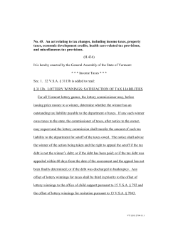 No. 45. An act relating to tax changes, including income taxes