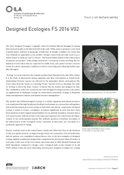 Designed Ecologies FS 2016 V02