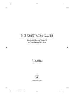 the procrastination equation