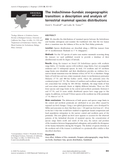 The Indochinese&ndash;Sundaic zoogeographic transition: a description