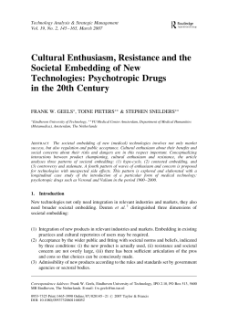 Cultural Enthusiasm, Resistance and the Societal Embedding of