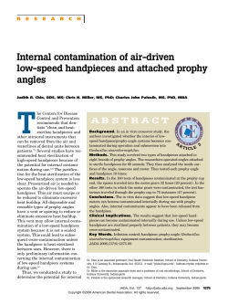 Internal contamination of air-driven low