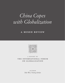 China Copes with Globalization: A Mixed Review