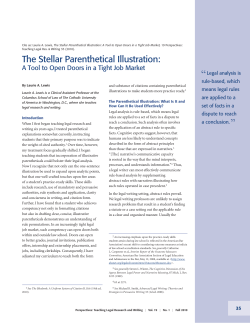 The Stellar Parenthetical Illustration