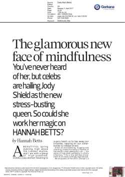 The gl face of amorous new mindfulness