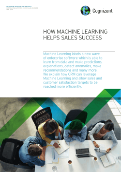how machine learning helps sales success